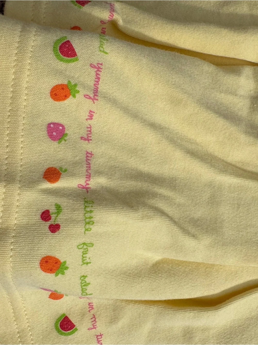 Yellow Vintage Carters 0/3m Baby Girls' Sleeveless Fruit Appliqué Onesie Dress